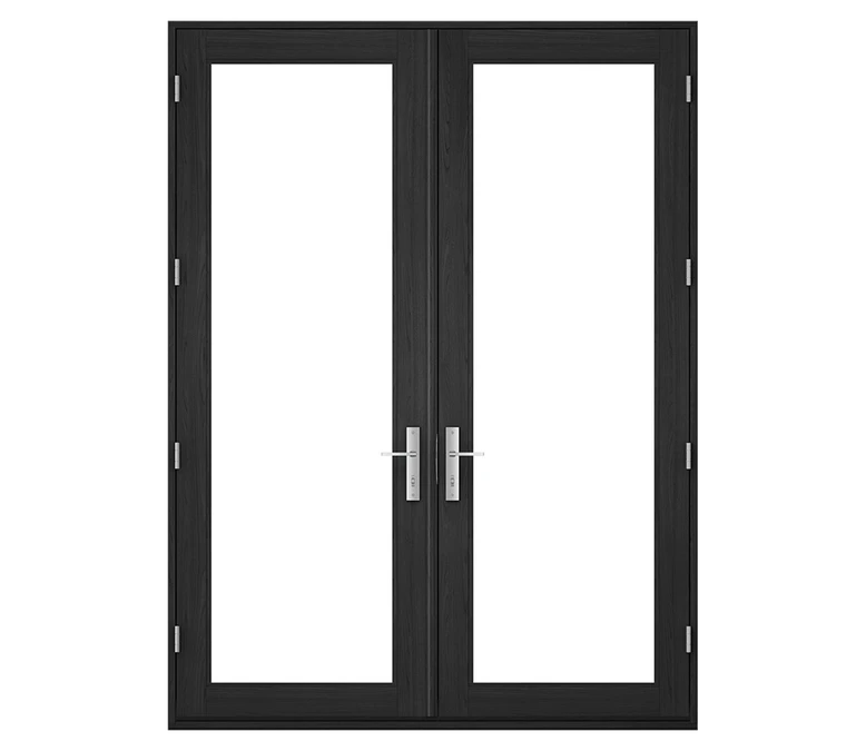 Pella Reserve Contemporary Wood Hinged Patio Door in Trenton